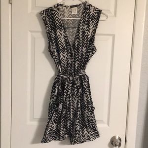 Venus Black and White Romper